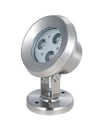 স্টেইনলেস স্টীল উপাদান সহ জলরোধী IP68 3W LED আন্ডারওয়াটার লাইট