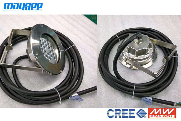 আরজিবি রং ক্রি XPE চিপস সঙ্গে জলস্তর 72w LED পুকুর প্রভা পরিবর্তন