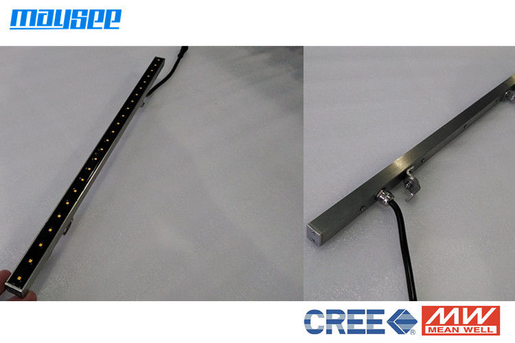 12W 24V বহিরাগত রৈখিক LED ওয়াল ধাবক, DMX512 RGB ওয়াল ধাবক LED প্রভা